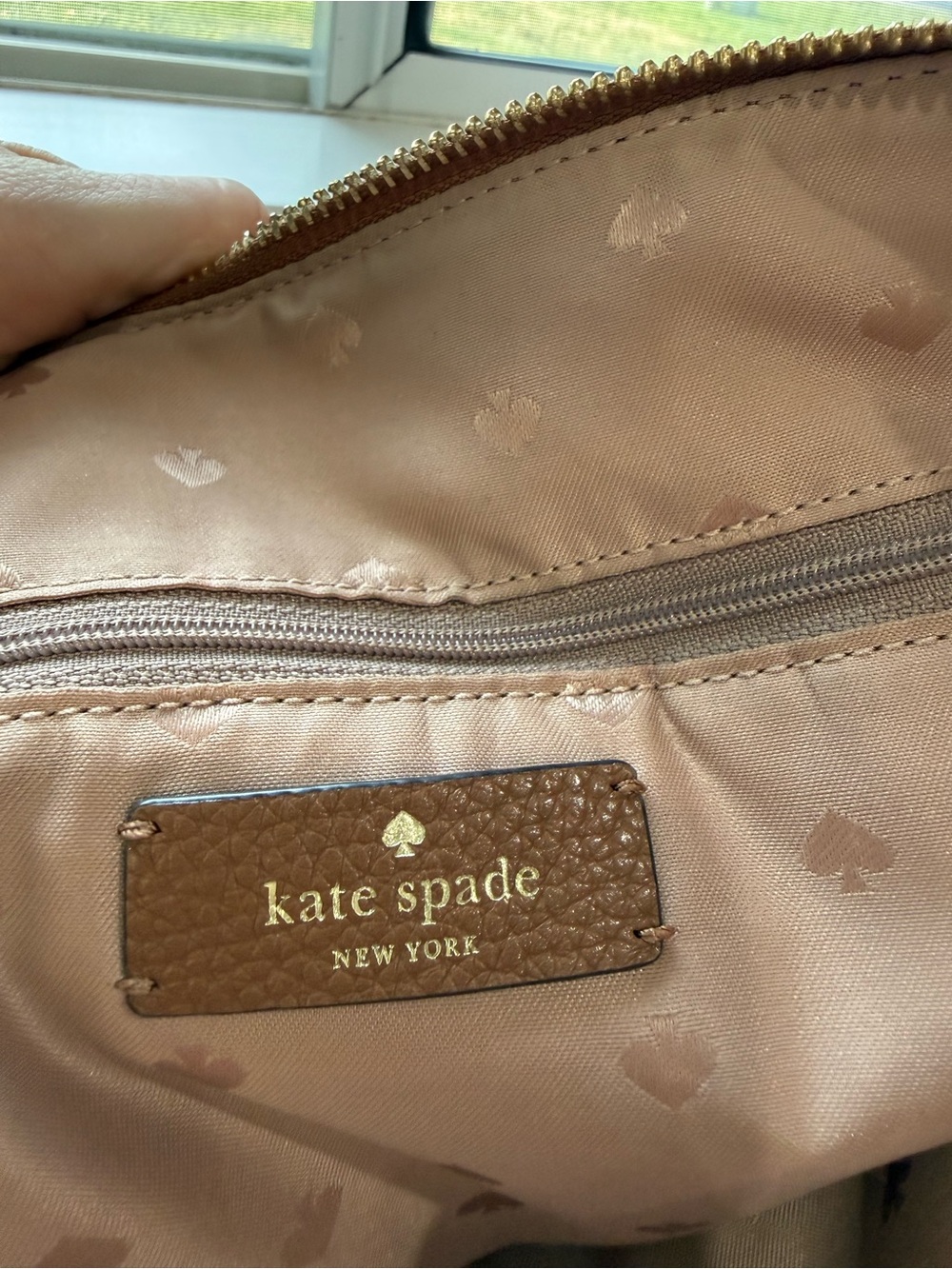 kate spade Brown Pebble Leather Tote - Picture 7 of 10